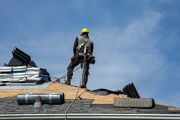 Professional Gutter Installation technician working in Waneta, KY